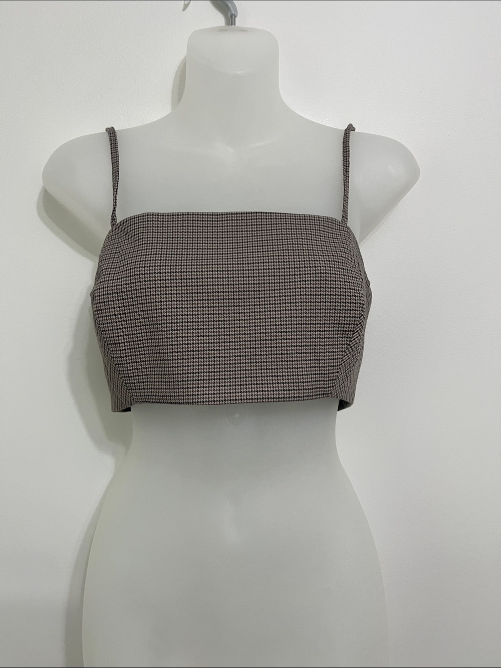 House of Harlow houndstooth crop cami